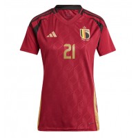 Maglie da calcio Belgio Timothy Castagne #21 Prima Maglia Femminile Europei 2024 Manica Corta